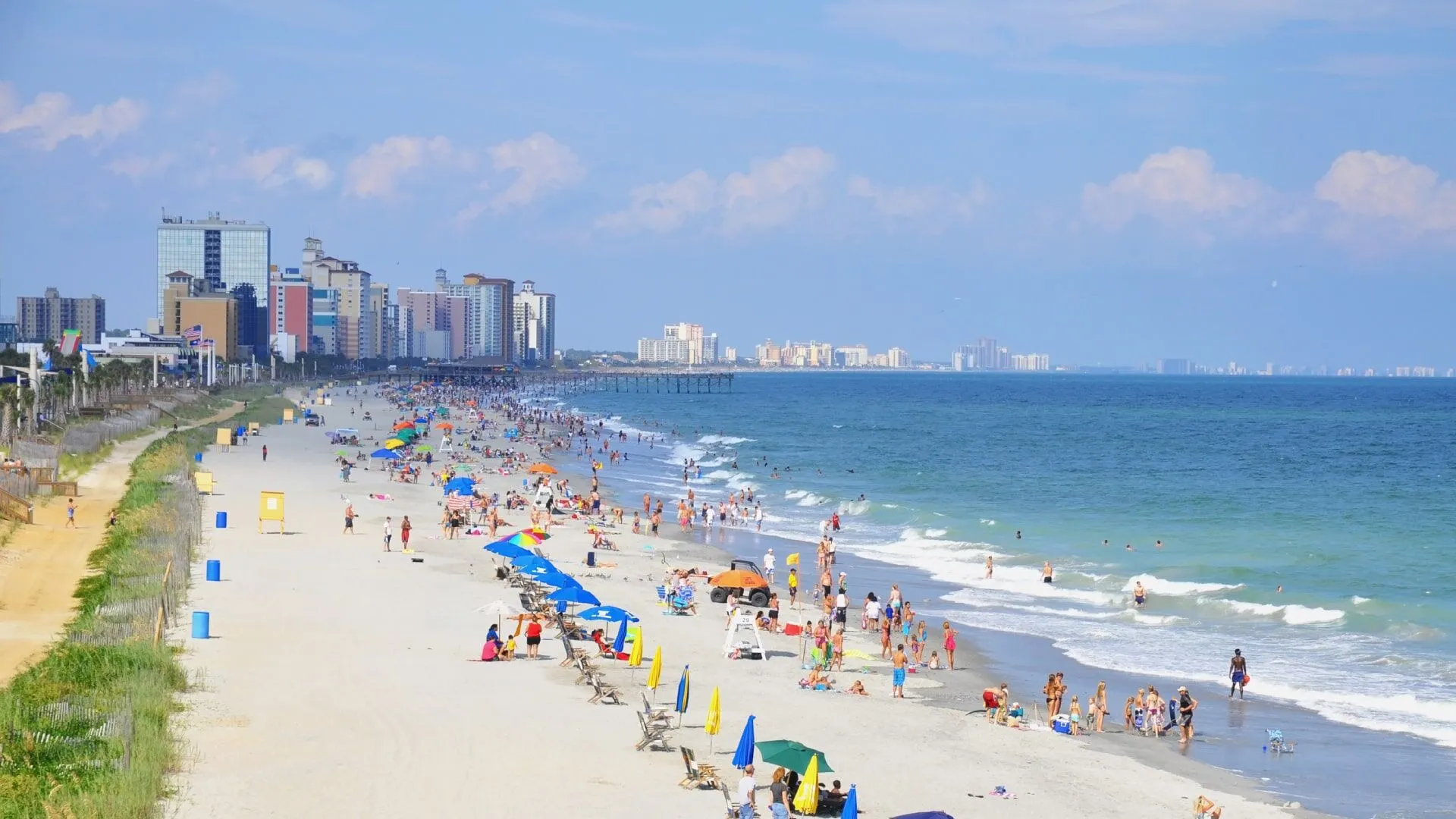 view of Myrtle Beach in summer