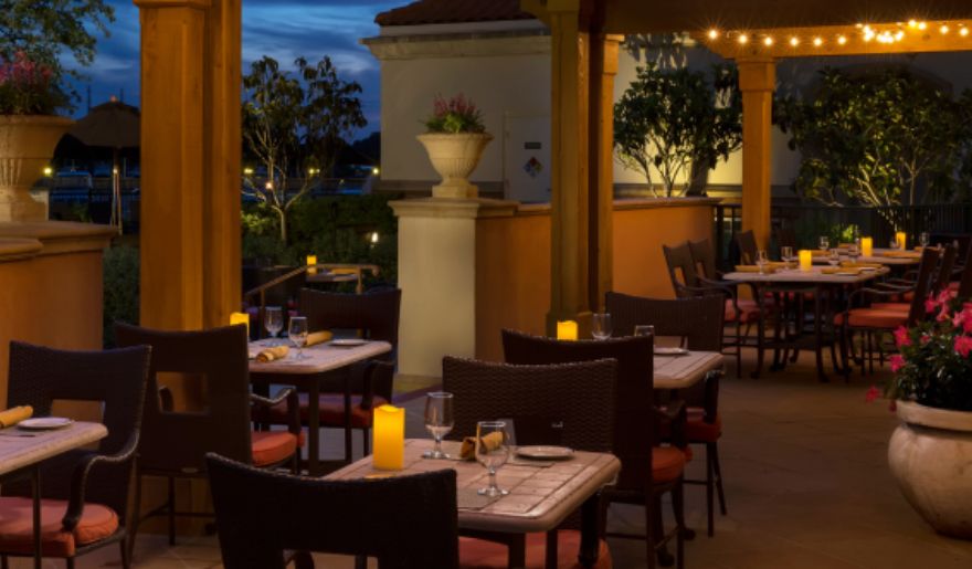 The waterscapes restaurant at the Marina Inn at Grande Dunes perfect for romantic dates