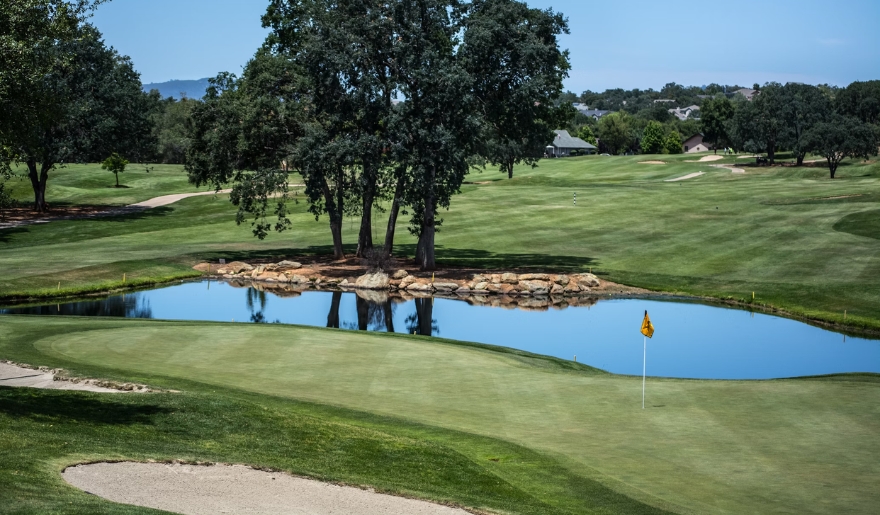 The golf club showcasing a picturesque landscape typical of Myrtle Beach golf courses.