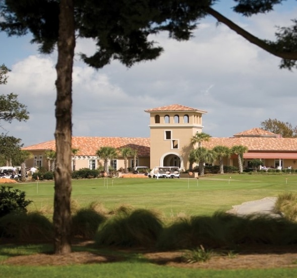 Grande Dunes golf clubhouse near Marina Inn at Grande Dunes Myrtle Beach