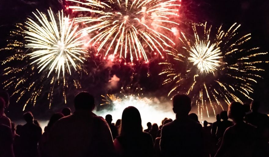 Myrtle Beach July fireworks near Marina Inn at Grande Dunes