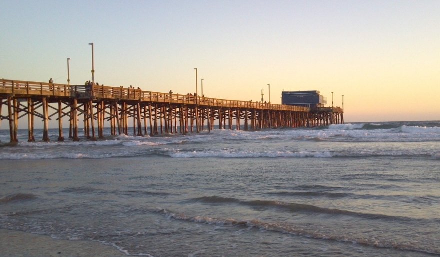 Scenic oceanfront views of the Myrtle Beach Boardwalk and iconic pier at sunset during Myrtle Beach 4th of July 2026