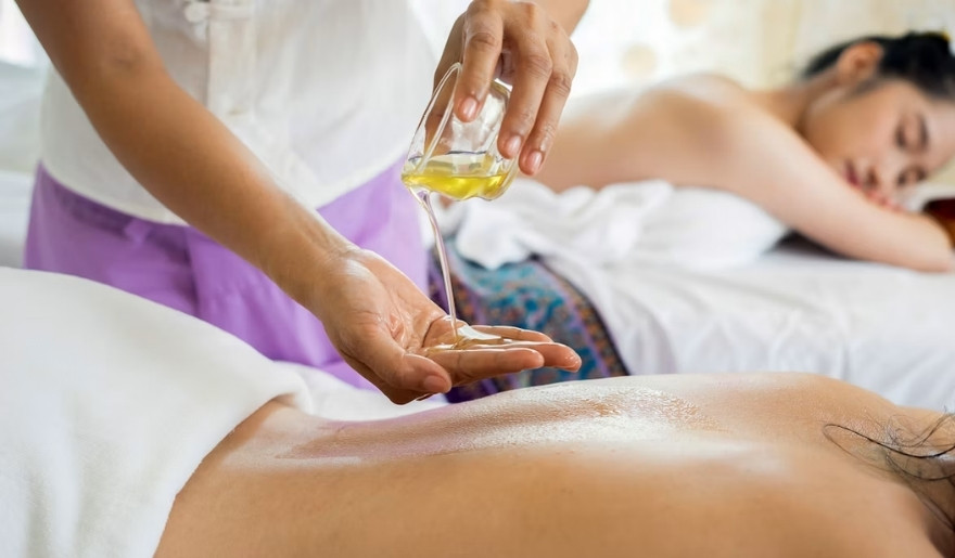 Relaxing spa massage with aromatherapy during a peaceful Myrtle Beach coastal getaway