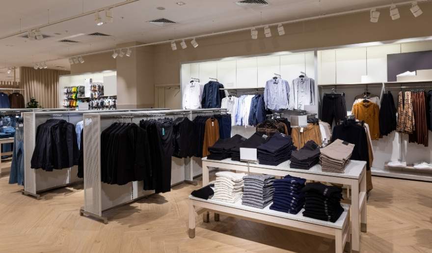Clothing displays at Coastal North Town Center, a popular shopping destination in Myrtle Beach