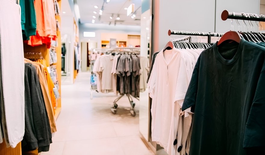 Clothing displays at The Shops on Main, a boutique shopping destination near Myrtle Beach