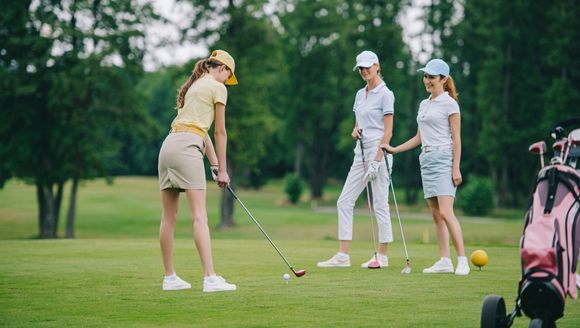 Golfers enjoying a round at Grande Dunes Golf Course in Myrtle Beach