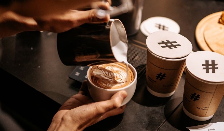 Coffee break moment for guests relaxing during Myrtle Beach events