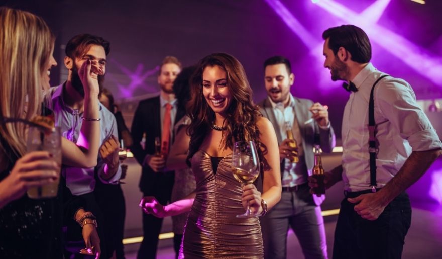 Myrtle Beach nightlife event with guests enjoying music and dancing